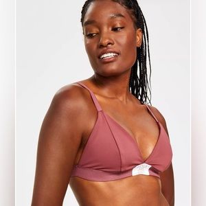 Jenni Women's Sunsweet Plum Style Not Size Solid Bralette Size 2X